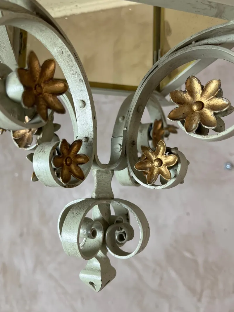Outlet Pamono Wrought Iron Lantern, 1950s