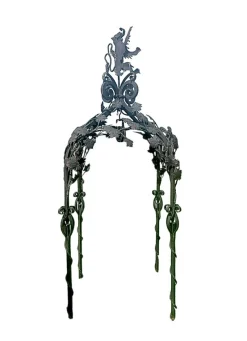 Pamono Wrought Iron Well Head Gantry with Pulley, 1950s> Garden Accessories