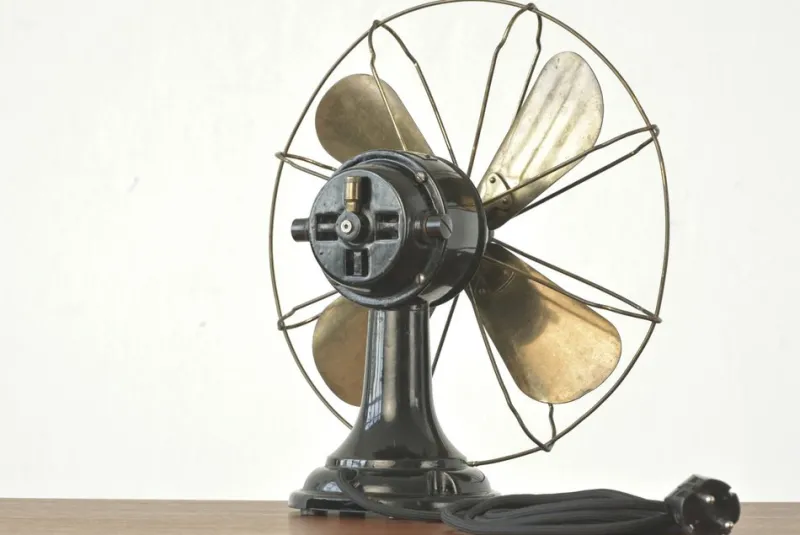 Pamono Wt 22 Table Fan by Peter Behrens for Aeg, Germany, 1909> Electronics