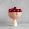 Pamono XL Pink Marble Pedestal Bowl from Kiwano Concept> Tabletop|Bowls