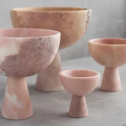 Pamono XL Pink Marble Pedestal Bowl from Kiwano Concept><noscript><img width=