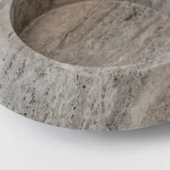 Pamono XL Silver Travertine Eclipse Bowl from Kiwano Concept><noscript><img width=