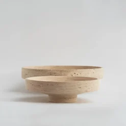 Pamono XL Travertine Narrow Bowl from Kiwano Concept> Tabletop|Bowls