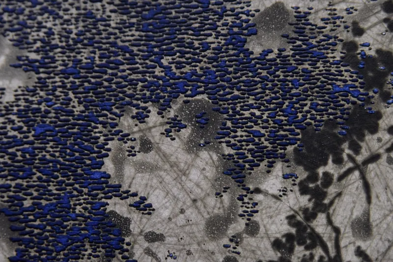 Pamono Yannick Ballif, Abstract Serigraph on Woven Paste, 1976> Mid-Century