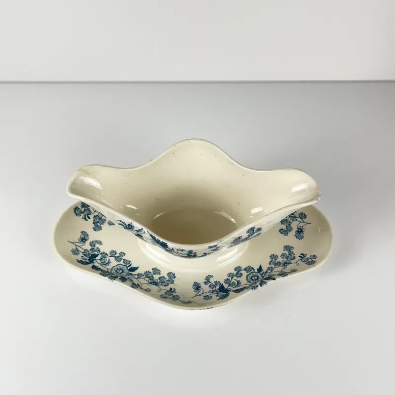 Pamono Ycho Sauceboat from Longwy, Late 19th Century> Dinnerware Accessories