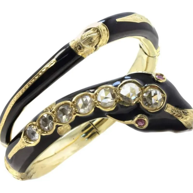 Pamono Yellow Gold and Ruby Bracelet with Diamonds> Bracelets