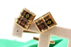 Pamono Yellow Gold Cufflinks, Set of 2