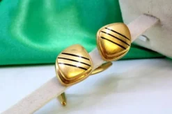 Discount Pamono Yellow Gold Cufflinks, Set of 2