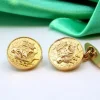 Pamono Yellow Gold Cufflinks with Caravels, Set of 2> Cufflinks