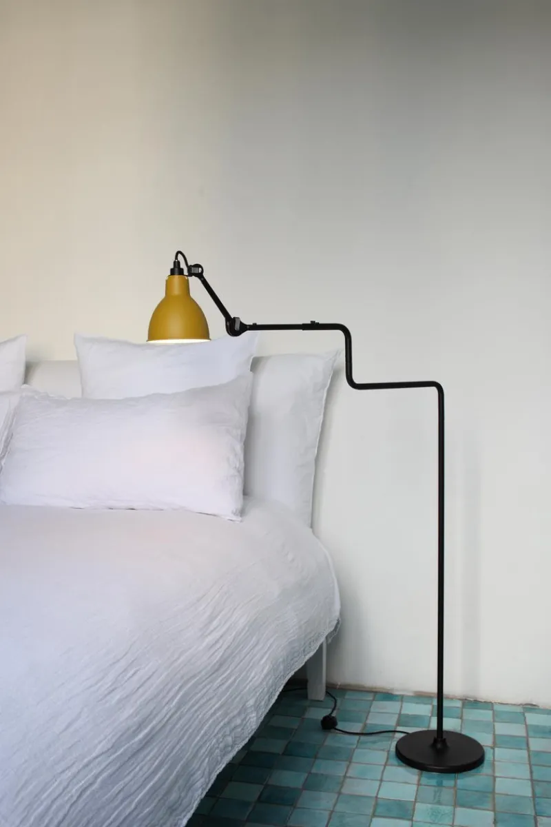 Pamono Yellow Lampe Gras N° 411 Floor Lamp by Bernard-Albin Gras> Floor Lamps