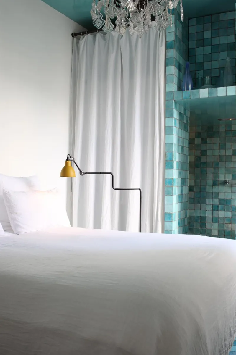 Pamono Yellow Lampe Gras N° 411 Floor Lamp by Bernard-Albin Gras> Floor Lamps