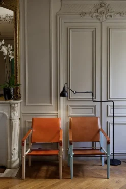 Pamono Yellow Lampe Gras N° 411 Floor Lamp by Bernard-Albin Gras><noscript><img width=