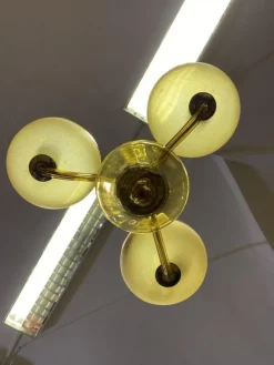 Hot Pamono Yellow Murano Glass Chandelier, 1960s