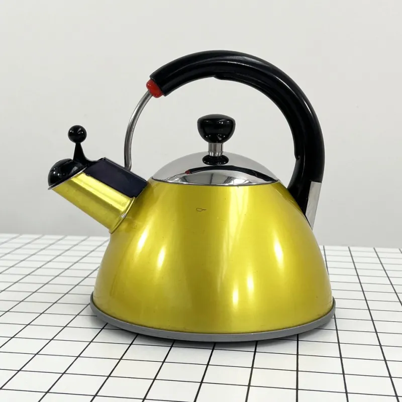 Pamono Yellow Tea Kettle from Mikado, Japan, 1980s> Coffee & Tea Service