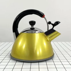 Pamono Yellow Tea Kettle from Mikado, Japan, 1980s> Coffee & Tea Service