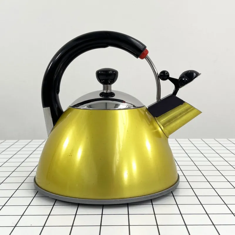 Pamono Yellow Tea Kettle from Mikado, Japan, 1980s> Coffee & Tea Service