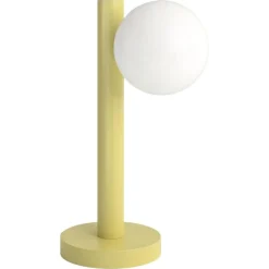 Pamono Yellow Tube with Globes and Cones Desk Lamp by Atelier Areti> Table Lamps
