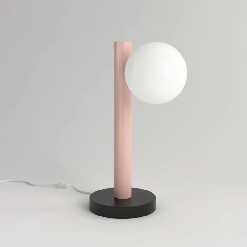 Pamono Yellow Tube with Globes and Cones Desk Lamp by Atelier Areti> Table Lamps