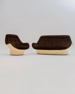 New Pamono Yoga Chair and Sofa by Michael Cadestin for Airborne 1960, Set of 2