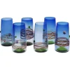 Pamono Young Collection Murano Glasses from Cenedese, 1960s, Set of 6> Glassware