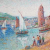 Pamono Yvonne Canu, Collioure, Oil on Canvas> Impressionist