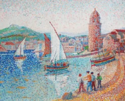 Pamono Yvonne Canu, Collioure, Oil on Canvas> Impressionist