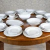 Outlet Pamono Yvonne 12-Person Dinner Service by Ćmielów, Set of 45