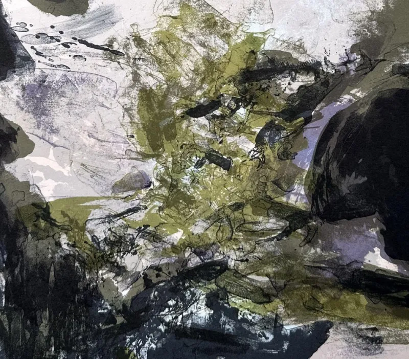 Discount Pamono Zao Wou Ki, Abstract Landscape, 1971, Original Lithograph