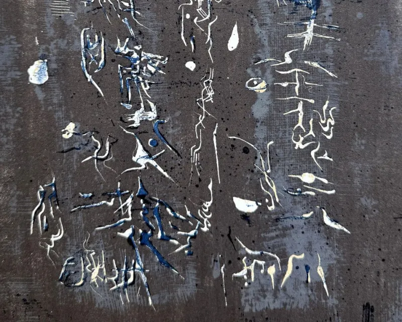 Pamono Zao Wou Ki, Composition, 1958, Original Lithograph