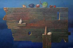 Online Pamono Zbigniew Wozniak, Still Life with Snails, 2002, Oil on Canvas