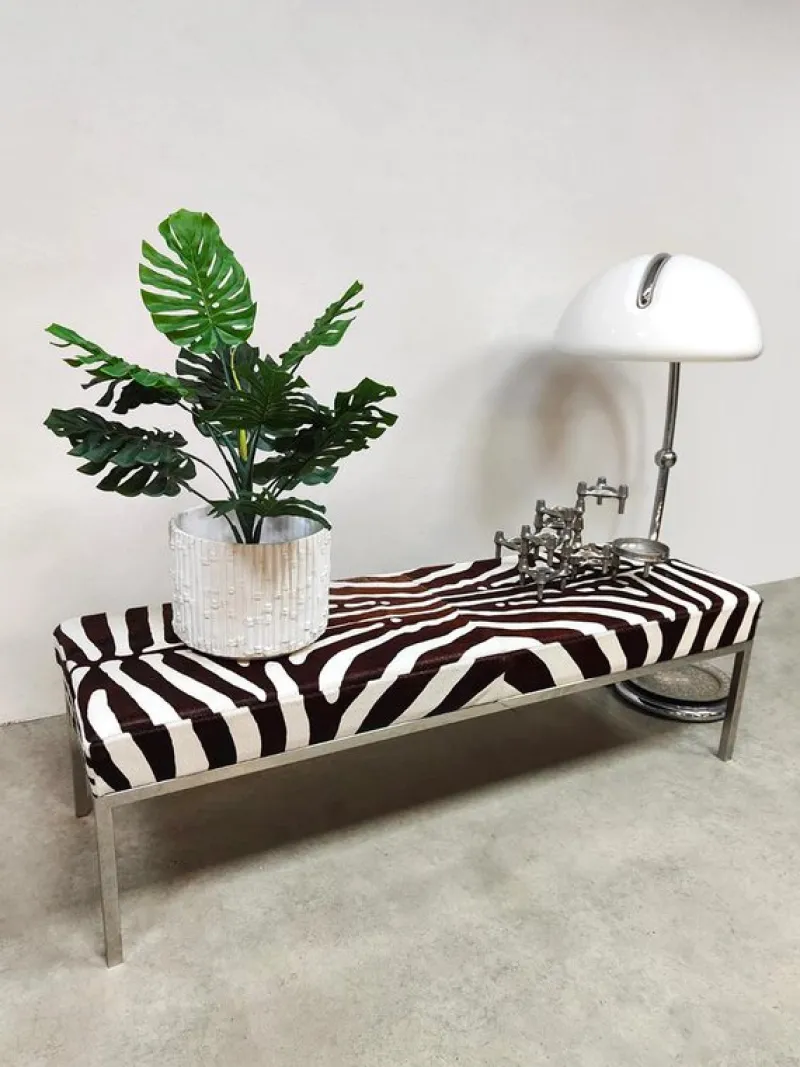 Pamono Zebra Bench or Side Table by Michael Kors> Benches