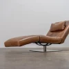 Clearance Pamono Zeta Chaise Lounge in Leather from Natuzzi, 2000s