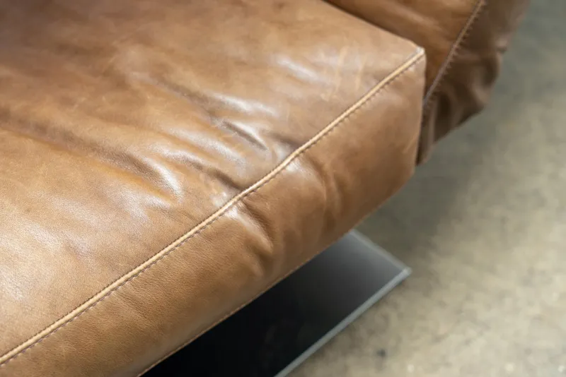 Clearance Pamono Zeta Chaise Lounge in Leather from Natuzzi, 2000s