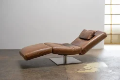 Clearance Pamono Zeta Chaise Lounge in Leather from Natuzzi, 2000s
