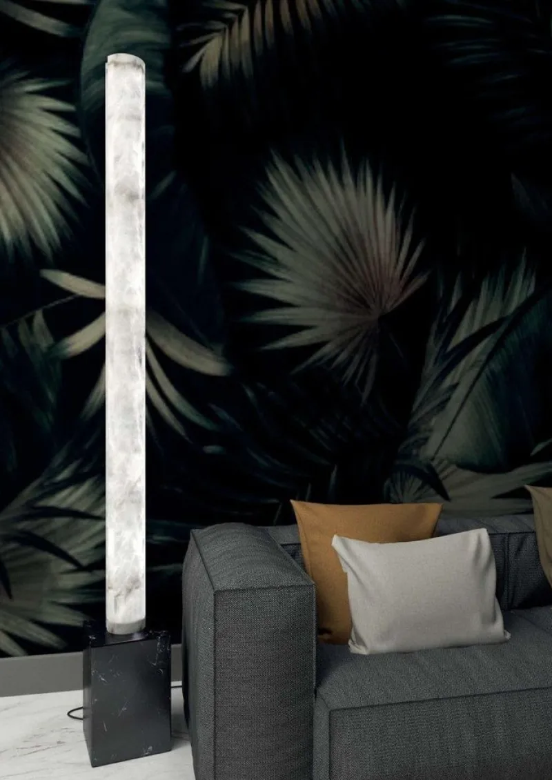 Outlet Pamono Zeus Emperador Marble Floor Lamp by Alabastro Italiano