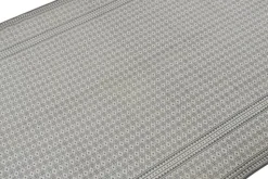 Outlet Pamono Zilu Style Kilim in White and Blue-Gray Geometric Pattern from R&K Principal Jahanshah Nazmiyal