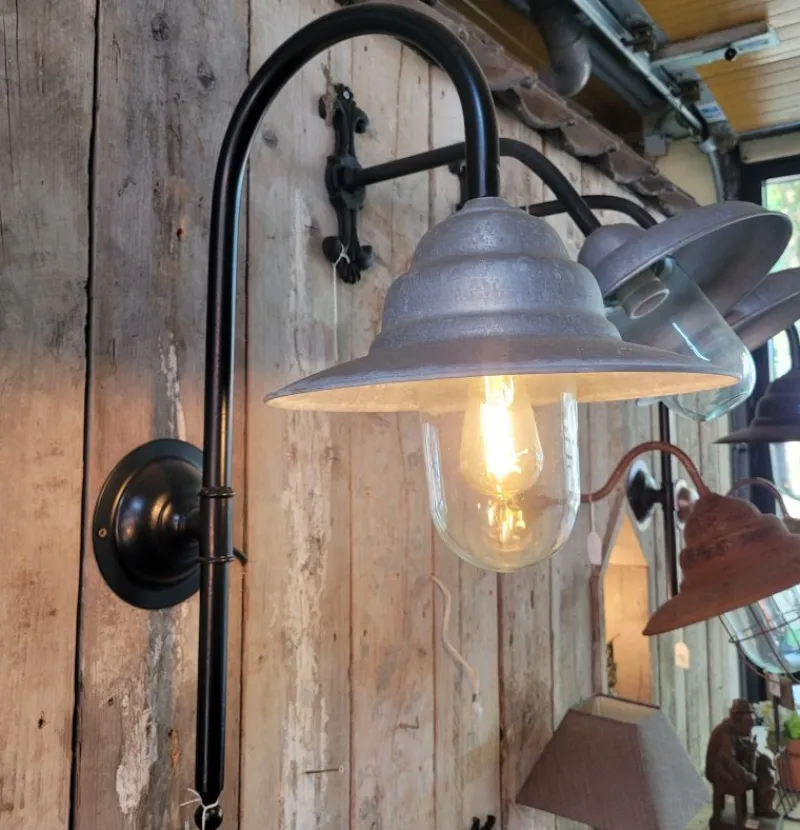 Online Pamono Zinc Black Middle Barn Light