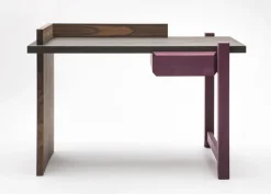 Hot Pamono Ziricote & Amaranth Wood Desk by Antonio Aricò for Editamateria The Exceptional