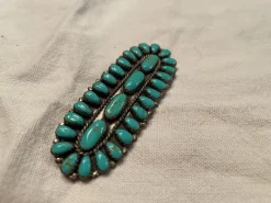 Best Pamono Zuni Brooch in Sterling Silver with Turquoise, 1960s